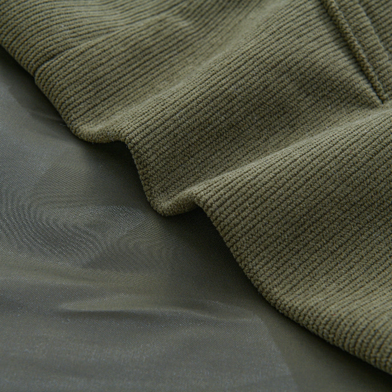 Stilværk™ | Veste en Velours Côtelé avec Col Mao