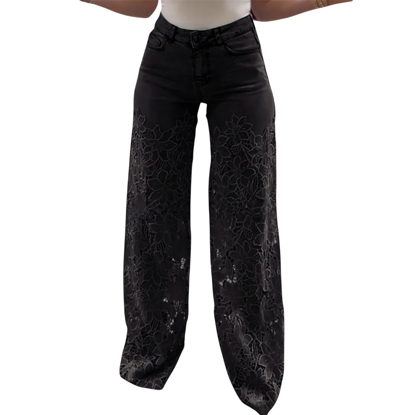 Stilværk™ | Jeans Trendy in Pizzo Patchwork