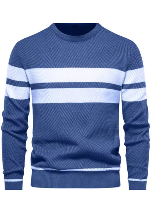 Stilværk™ | Pull élégant pour homme avec motif en chevron