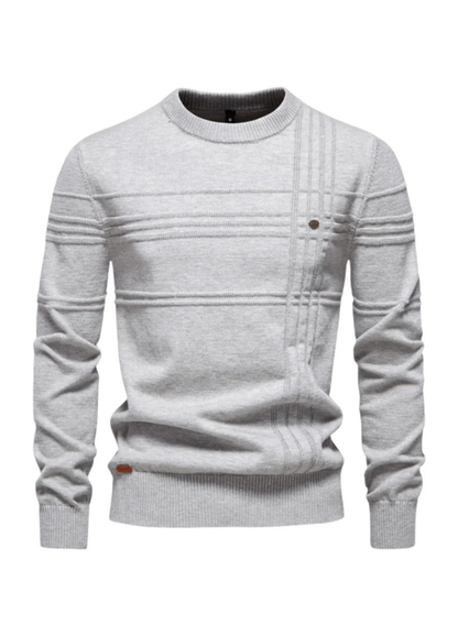 Stilværk™ | Pull élégant pour hommes avec un design à carreaux