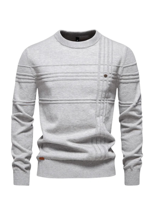 Stilværk™ | Pull élégant pour hommes avec un design à carreaux