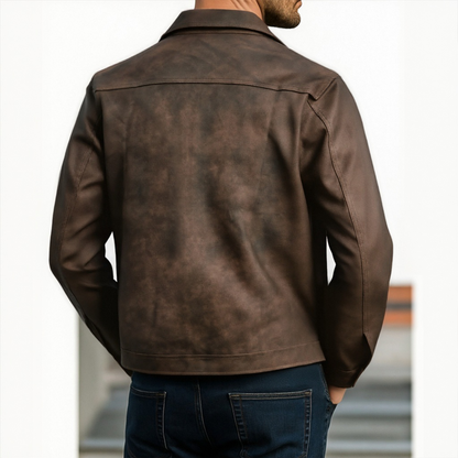 Stilværk™ | Veste en Cuir à Fermeture Éclair Classique