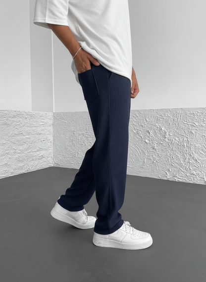 Stilværk™ | Pantalons en Tissu Côtelé à Coupe Détendue