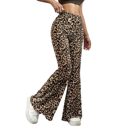 Stilværk™ | Pantaloni Bootcut Leopard