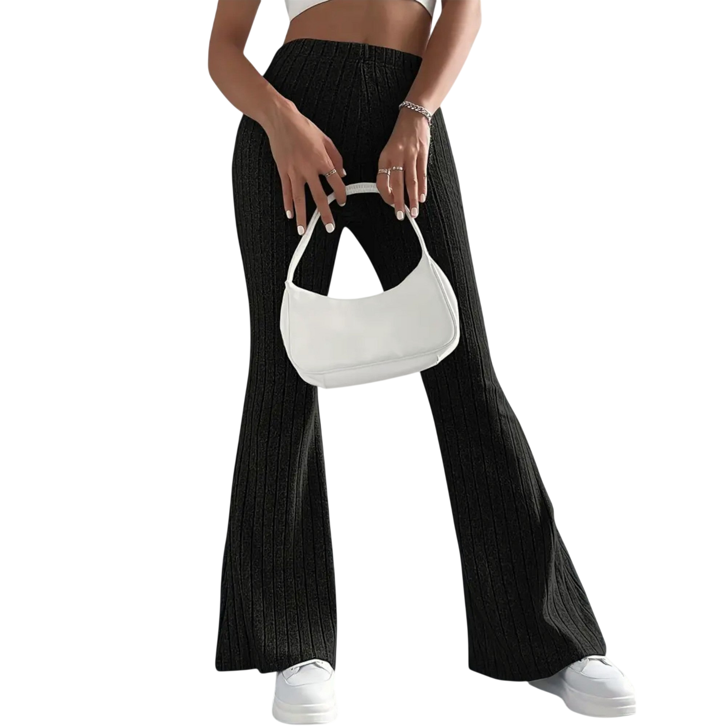 Stilværk™ | Pantaloni svasati con struttura fine