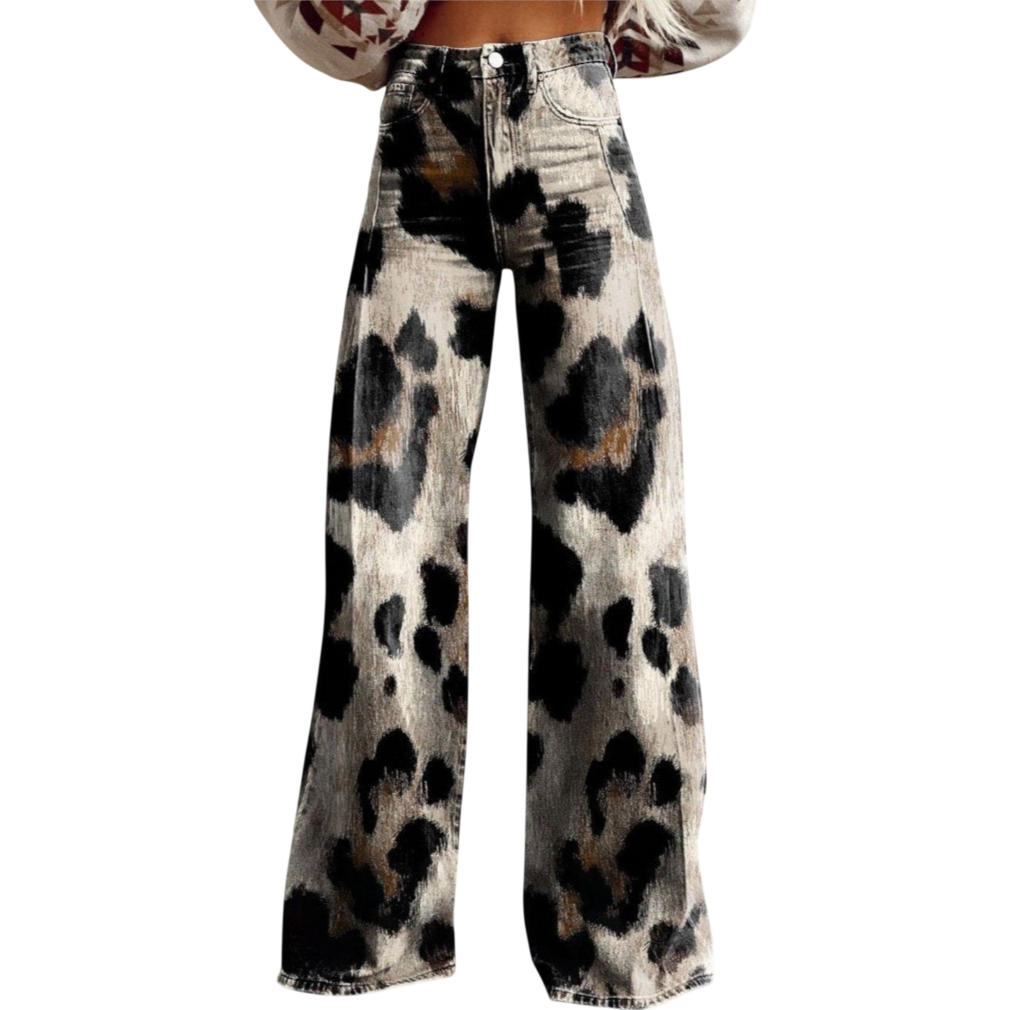 Stilværk™ | Jeans dichiarativi con motivo selvaggio