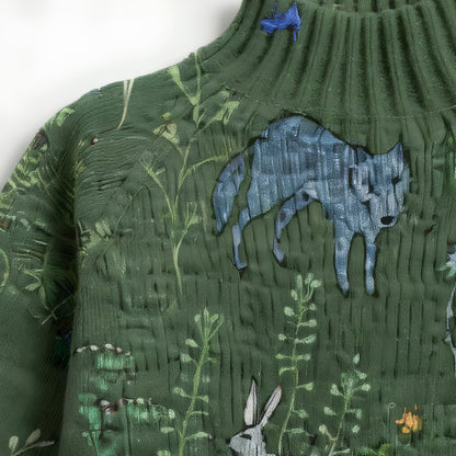 Stilværk™ | Pull enchanteur à motif forestier inspiré par la nature