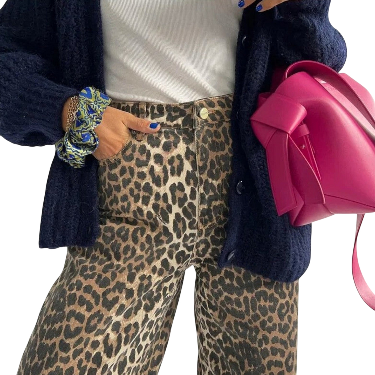 Stilværk™ | Jeans Vintage con Stampa Leopardata