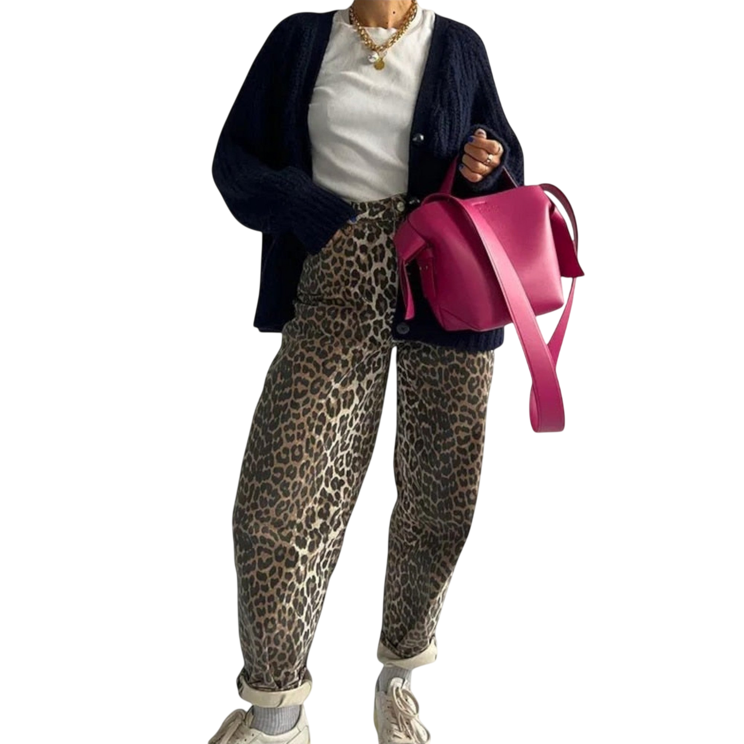 Stilværk™ | Jeans Vintage con Stampa Leopardata