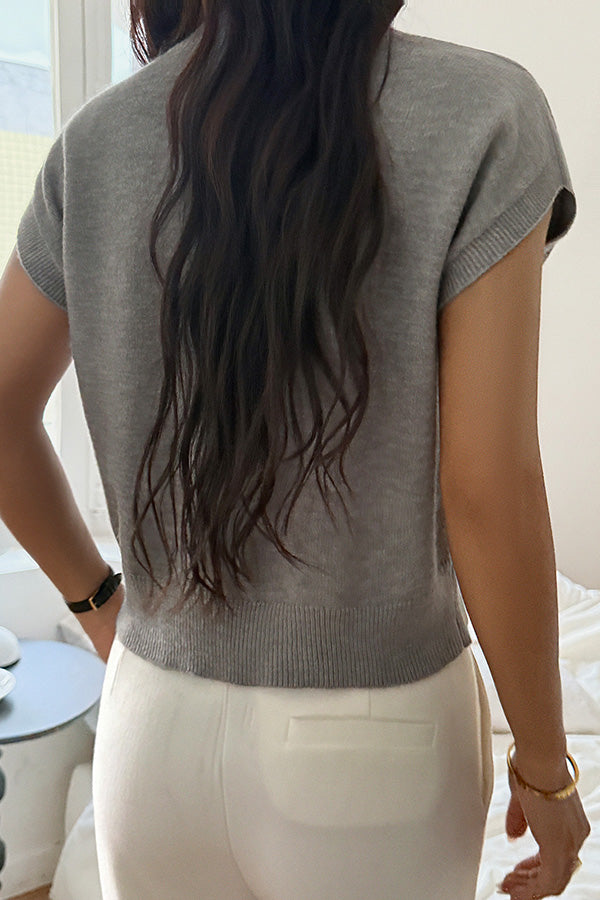 Stilværk™ | Gilet en tricot ample à col en V confortable