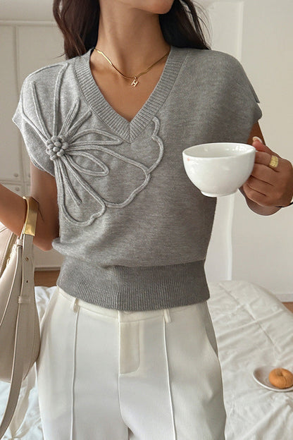 Stilværk™ | Gilet en tricot ample à col en V confortable