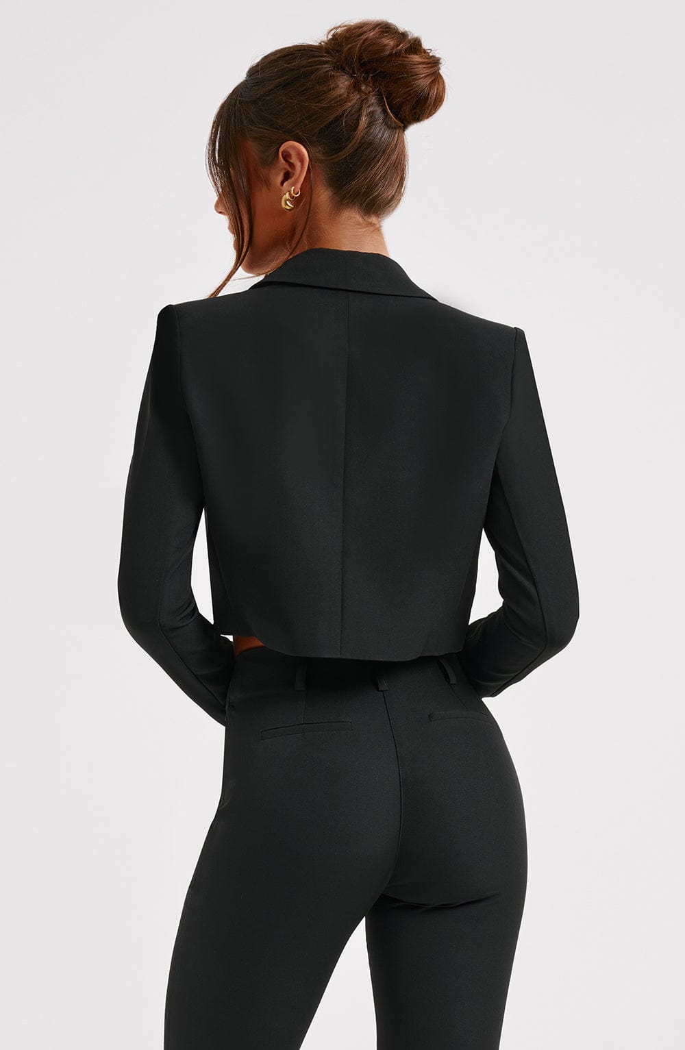 Topfitters™ | Darci Cropped Blazer - Zwart