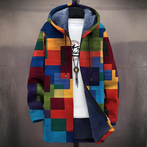 Stilværk™ | Veste à capuche de luxe inspirée de l'art avec fermeture éclair