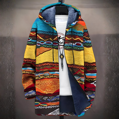 Stilværk™ | Veste à capuche de luxe inspirée de l'art avec fermeture éclair