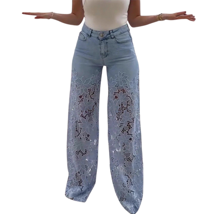 Stilværk™ | Jeans Trendy in Pizzo Patchwork