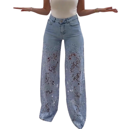 Stilværk™ | Jeans Trendy in Pizzo Patchwork