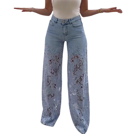 Stilværk™ | Jeans Trendy in Pizzo Patchwork