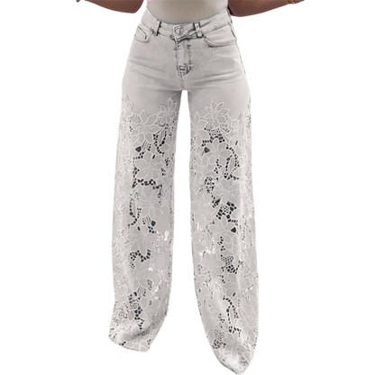 Stilværk™ | Jeans Trendy in Pizzo Patchwork