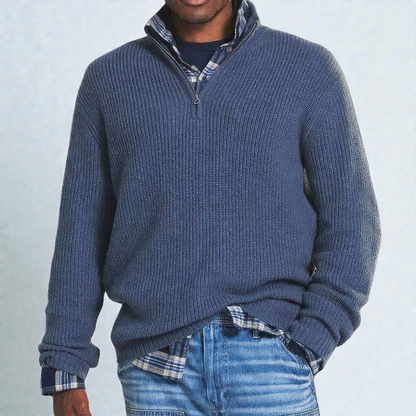 Stilværk™ | Pull en tricot avec fermeture éclair